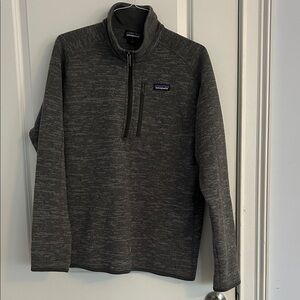 Patagonia Charcoal Quarter-Zip Fleece